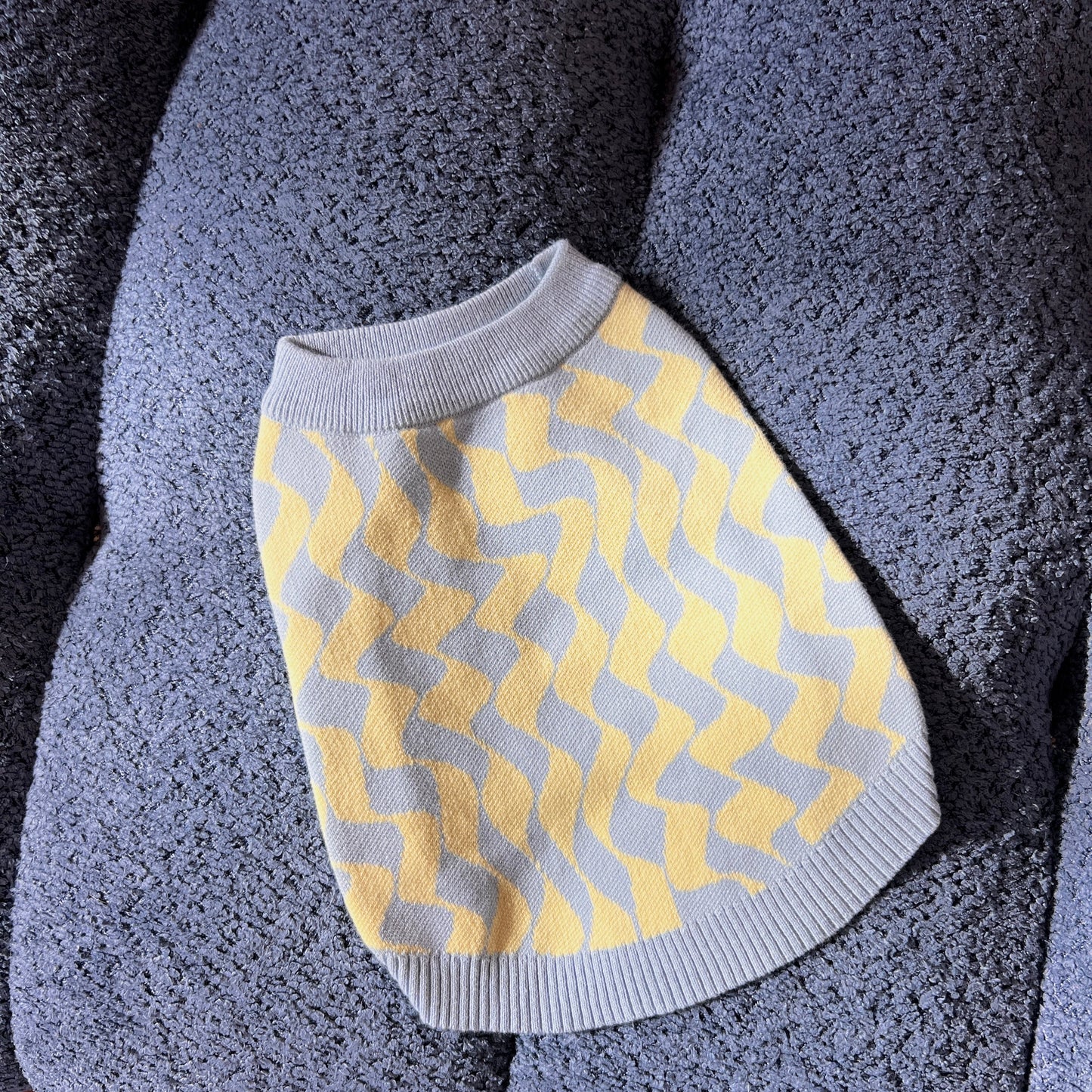 Seaside Swirl Cotton Knitted Dog Vest