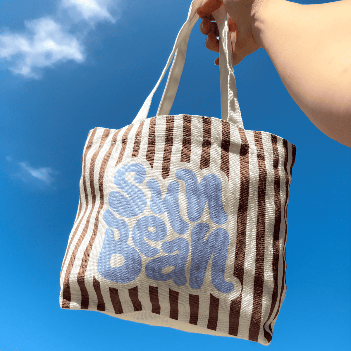 SUNBEAN Stripe Mini Tote Bag