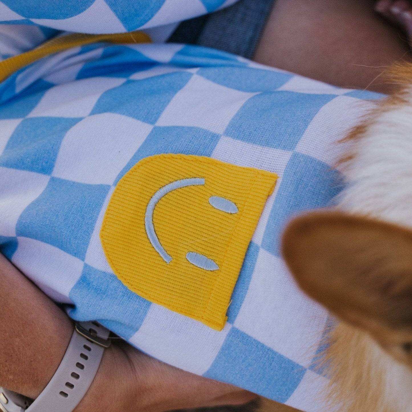 Dog Cotton Smiley Tee Sunbean