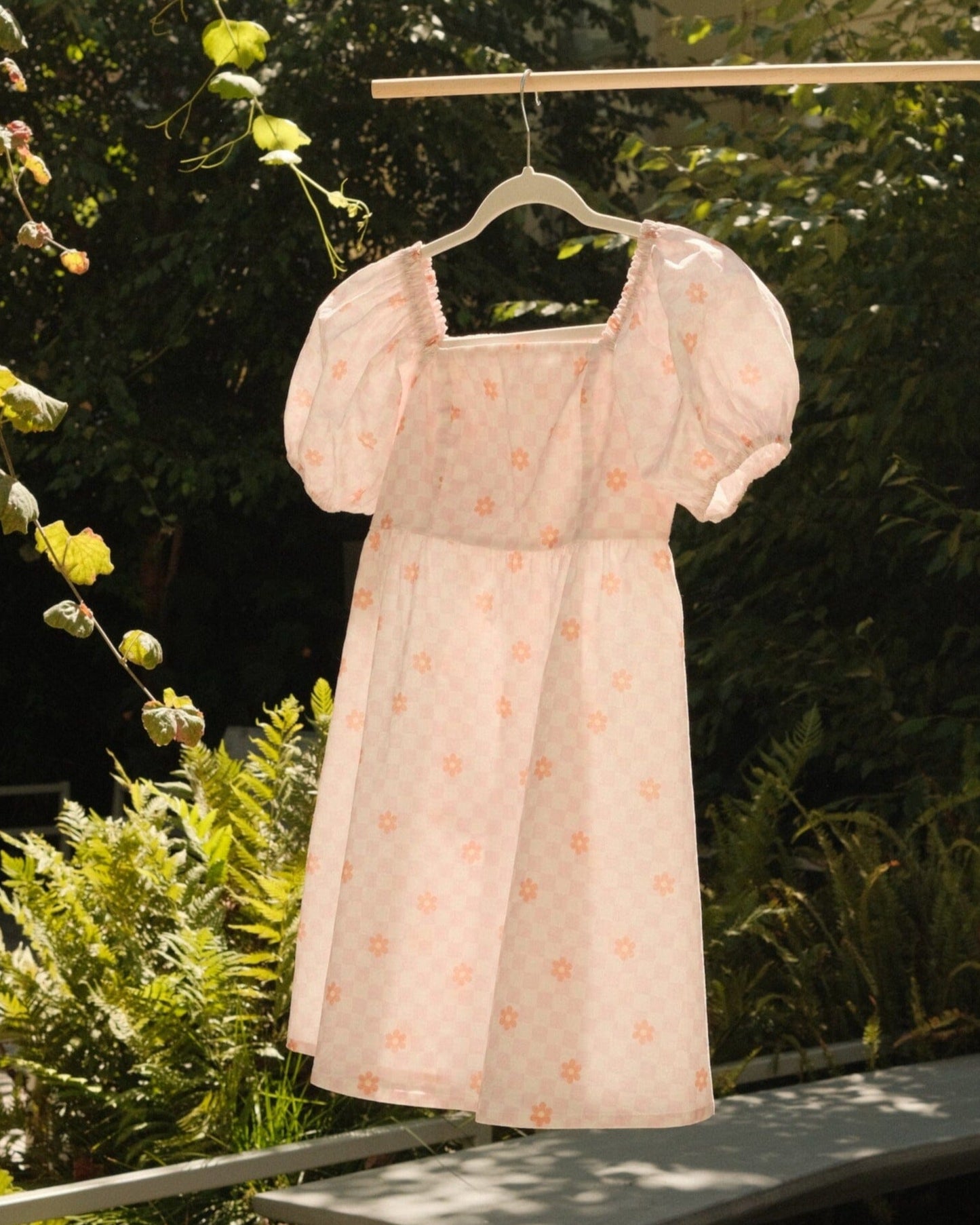 Floral Puff Sleeves Dress Sunbean
