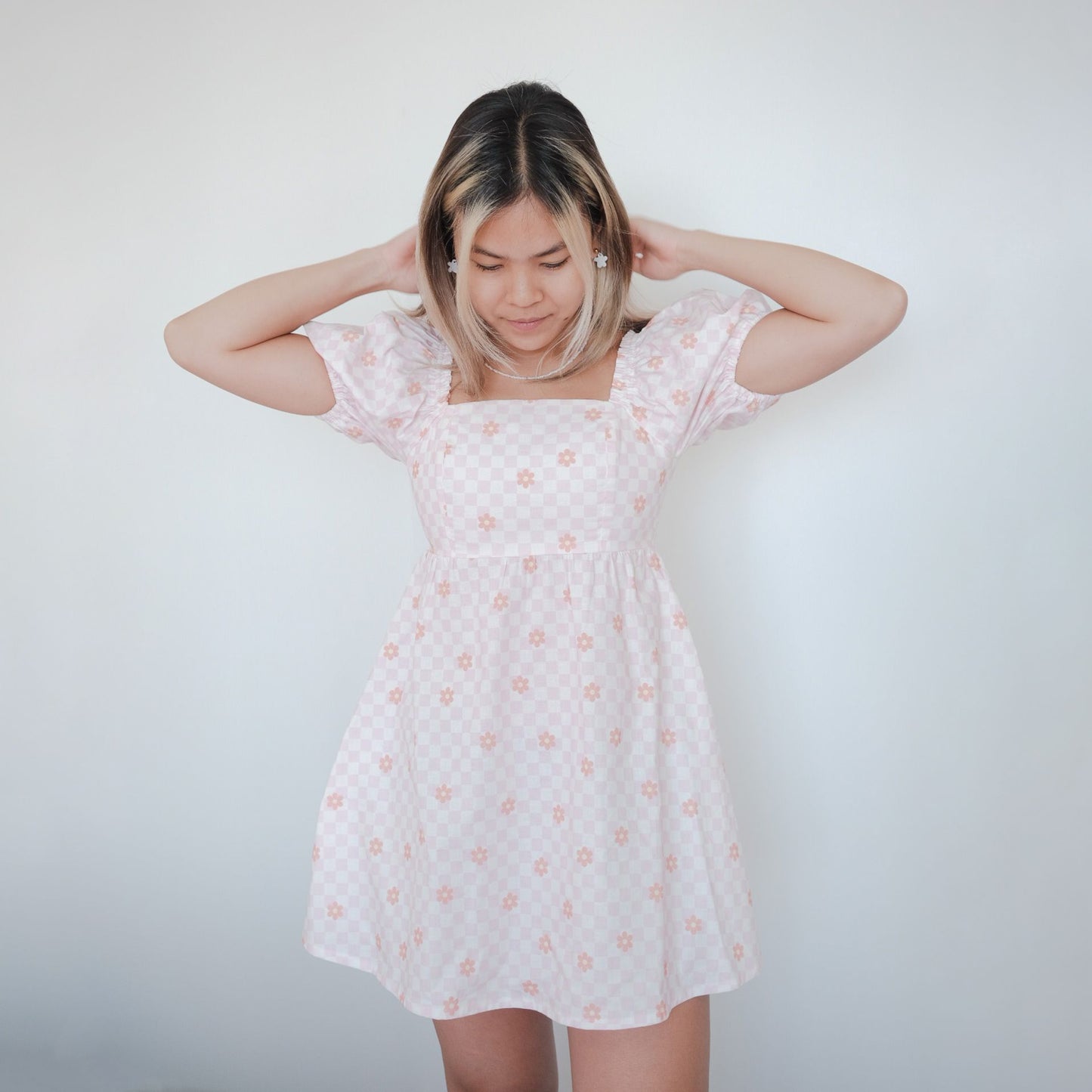 Floral Puff Sleeves Dress Sunbean