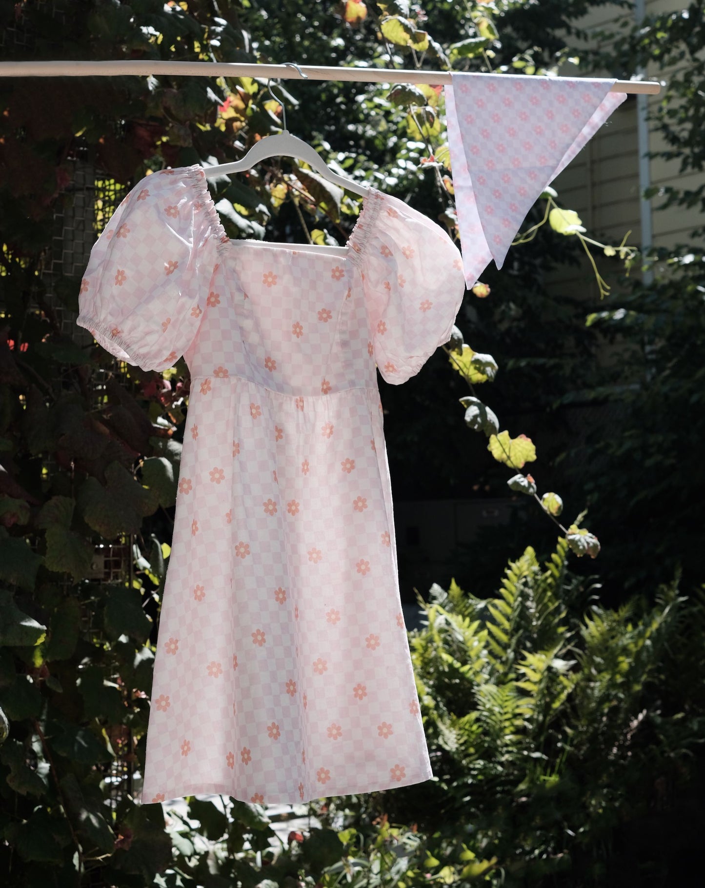 Floral Puff Sleeves Dress Sunbean