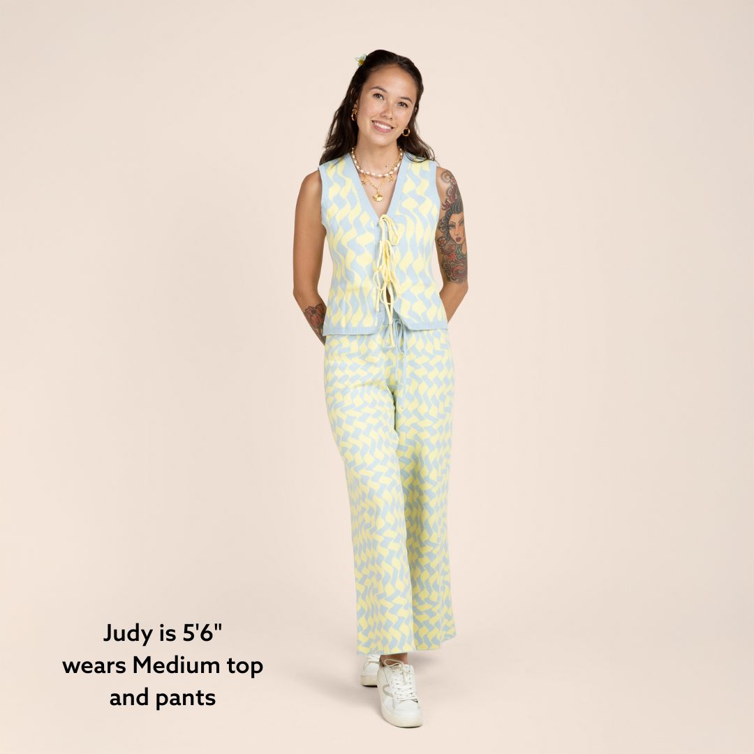 Seaside Swirl Cotton 3-Piece Matching Set For Dog and Dog Mom Sunbean