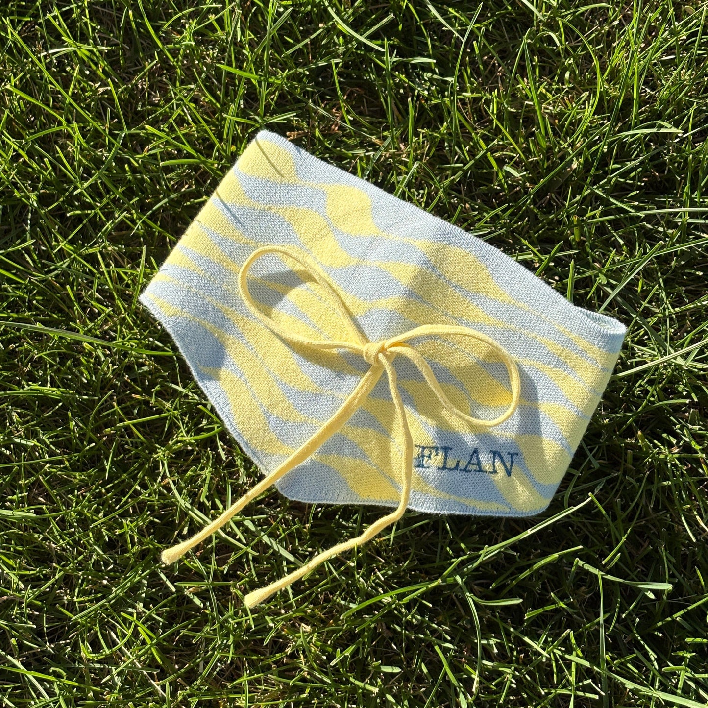 Seaside Swirl Cotton Knitted Dog Bandana Sunbean