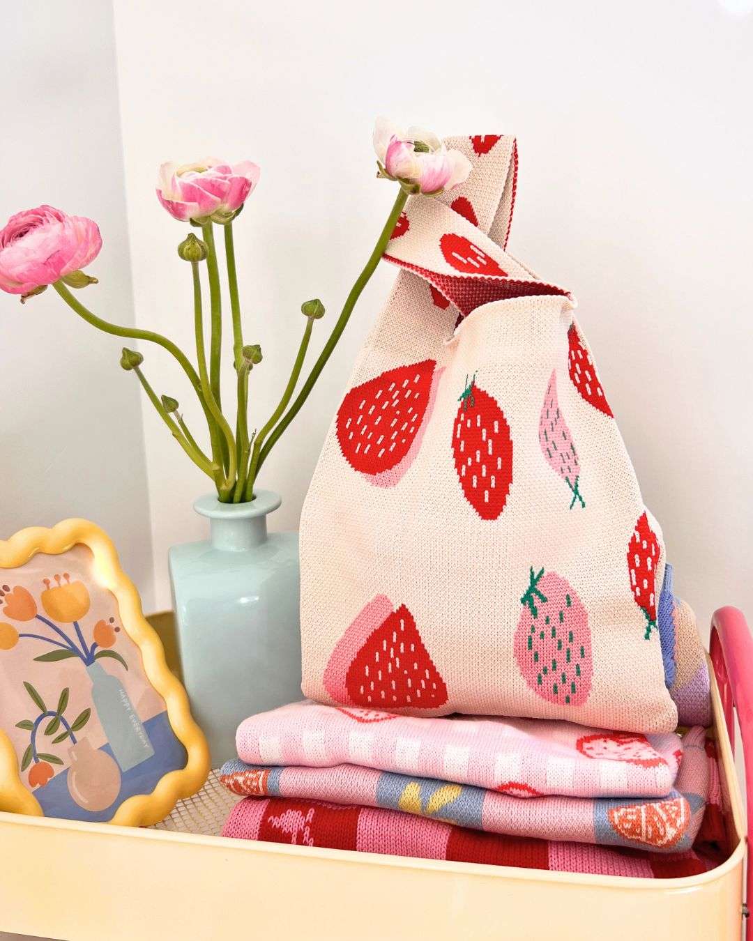 Strawberry Mini Tote Sunbean
