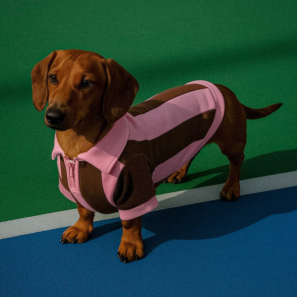 Ziggy Cotton Dog Quarter-Zip Pullover Sunbean