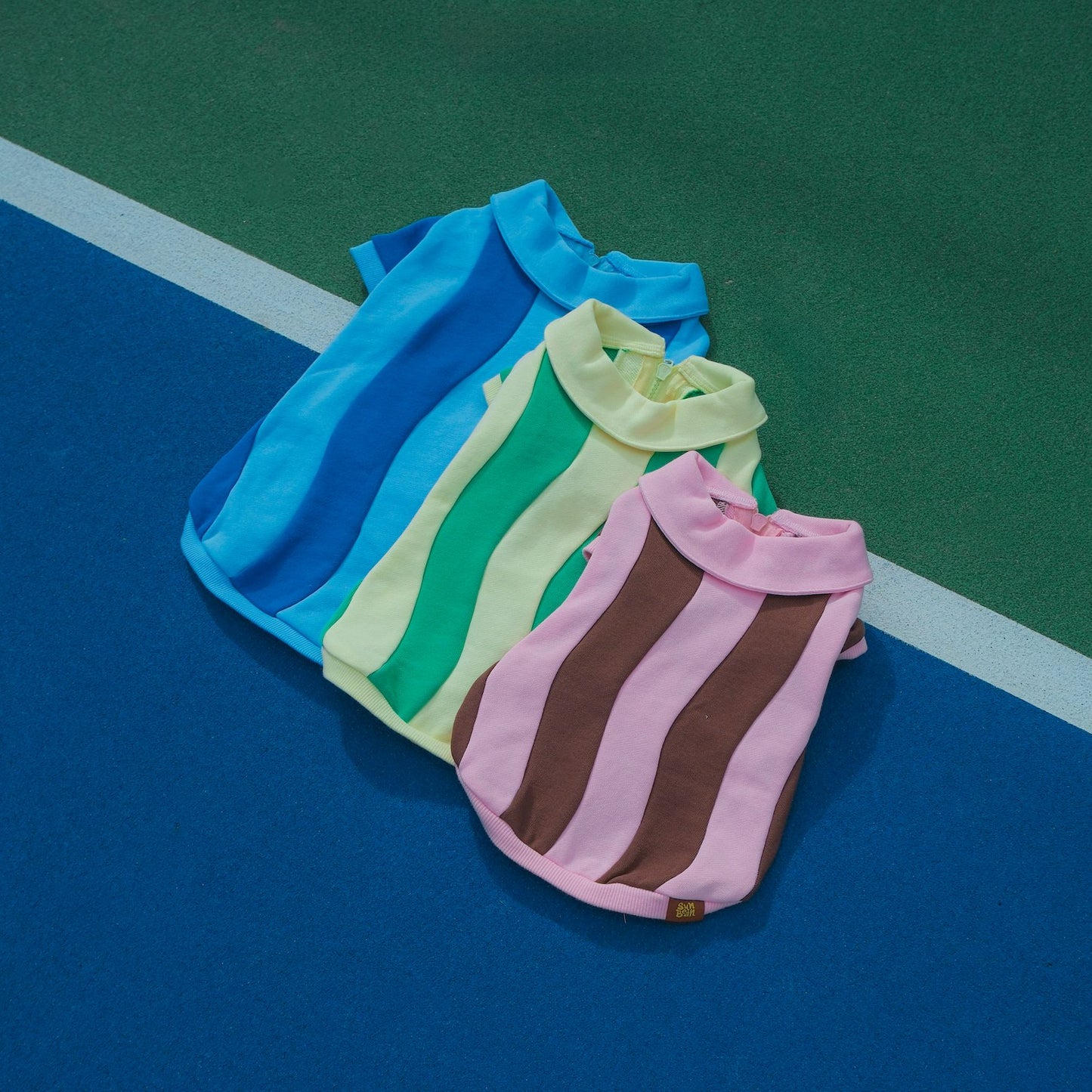 Ziggy Cotton Dog Quarter-Zip Pullover Sunbean
