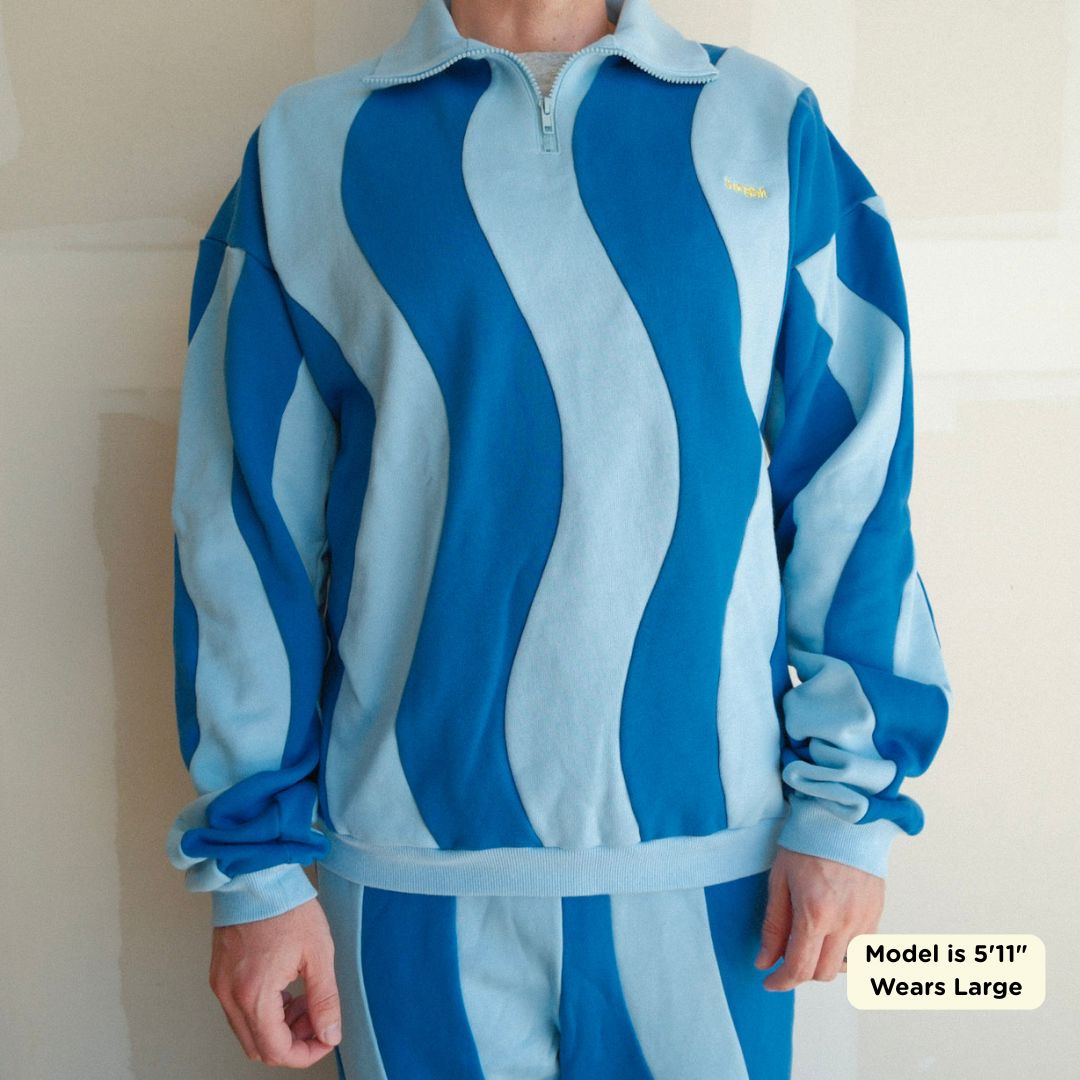 Ziggy Cotton Human Quarter-Zip Sweatshirt Sunbean