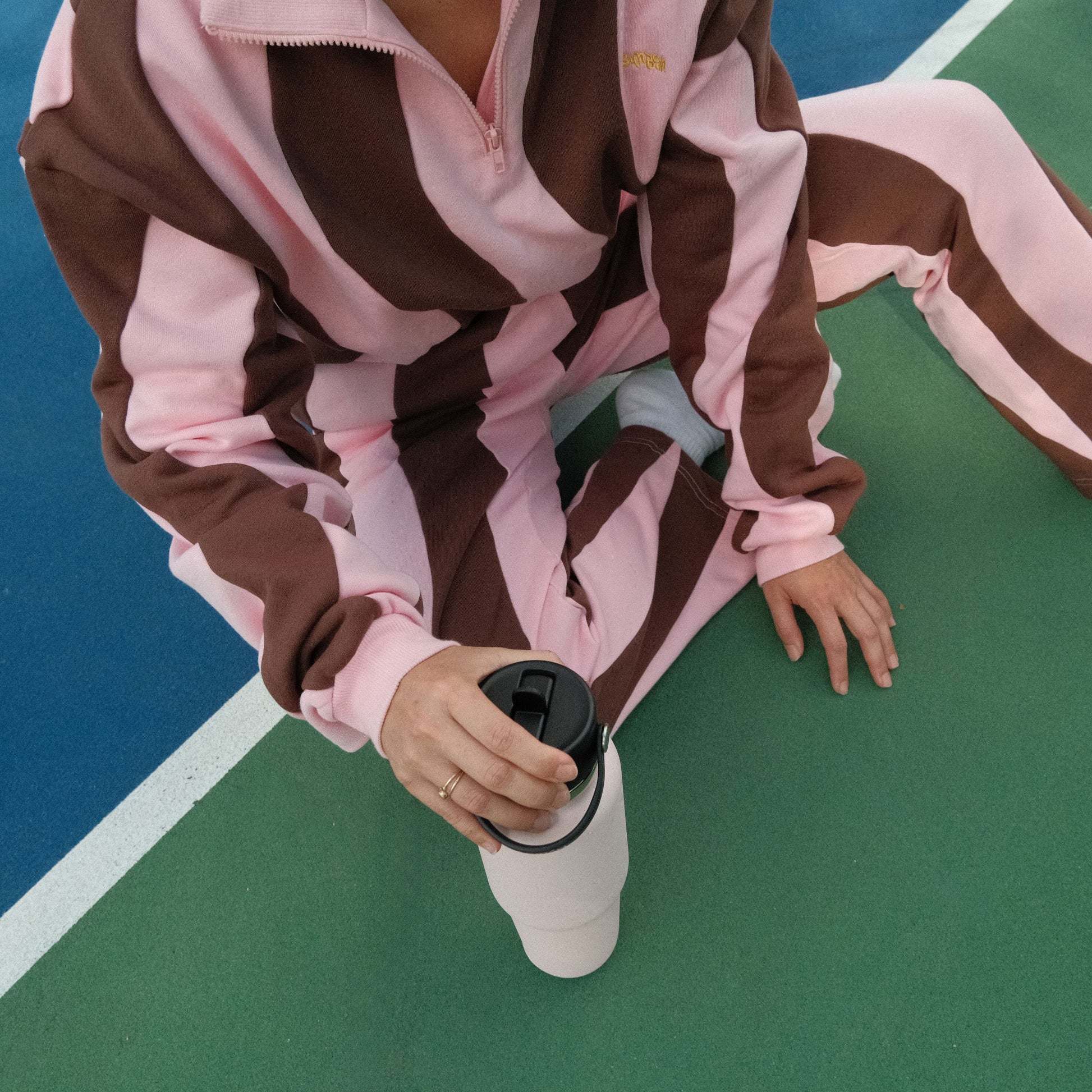 Ziggy Cotton Human Quarter-Zip Sweatshirt Sunbean