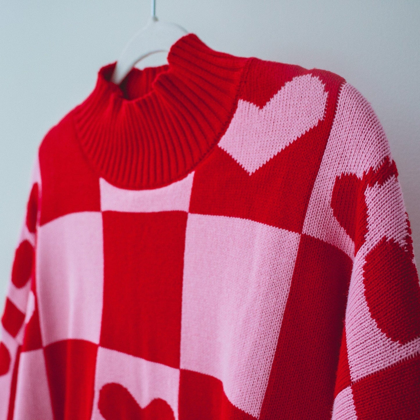 Oversized Human Knitted Love Sweater Sweater Sunbean