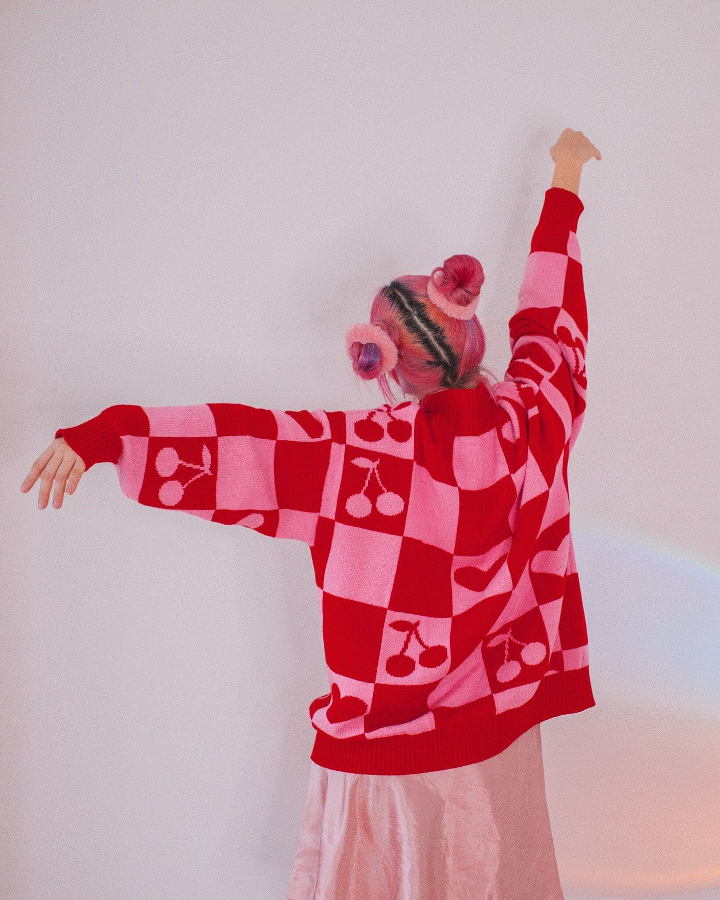 Oversized Human Knitted Love Sweater Sweater Sunbean
