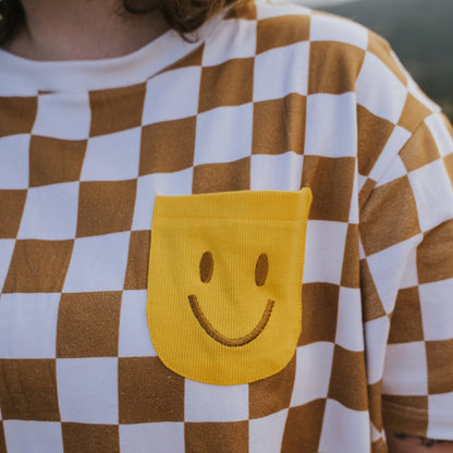 Cotton Smiley Cotton 2-Piece Matching T-shirt For Dog and Dog Parents