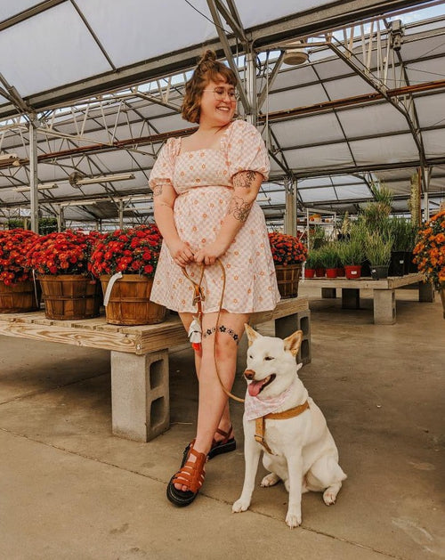 Floral Puff Sleeves Dress