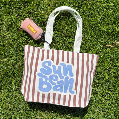SUNBEAN Stripe Mini Tote Bag
