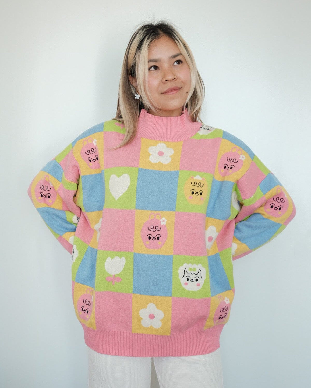 Candy Courn Human Sweater Sweater Sunbean 