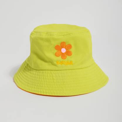 Reversible Flower Power Bucket Hat