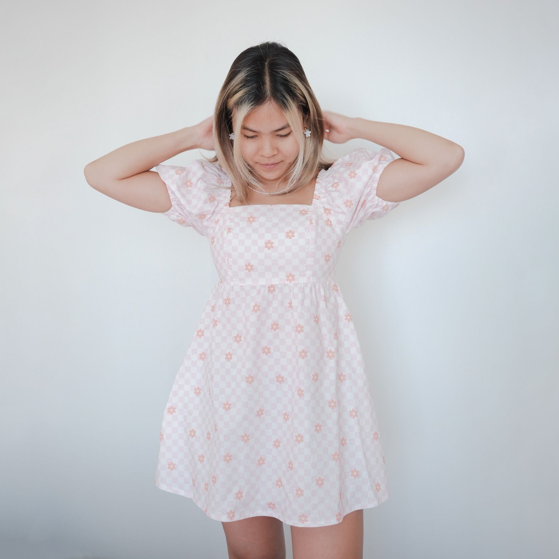 Floral Puff Sleeves Dress Sunbean 