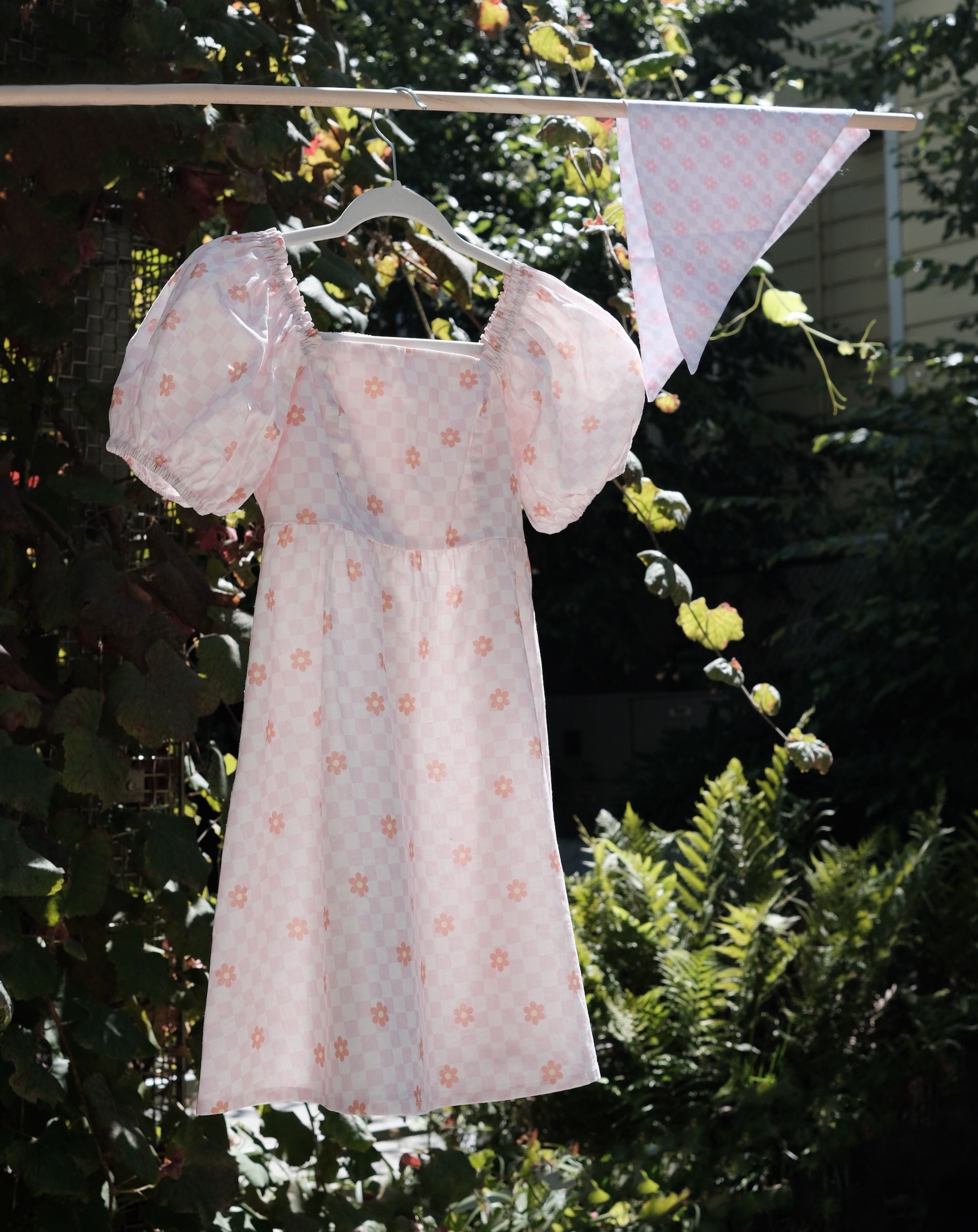 Floral Puff Sleeves Dress Sunbean 