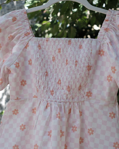 Floral Puff Sleeves Dress Sunbean 
