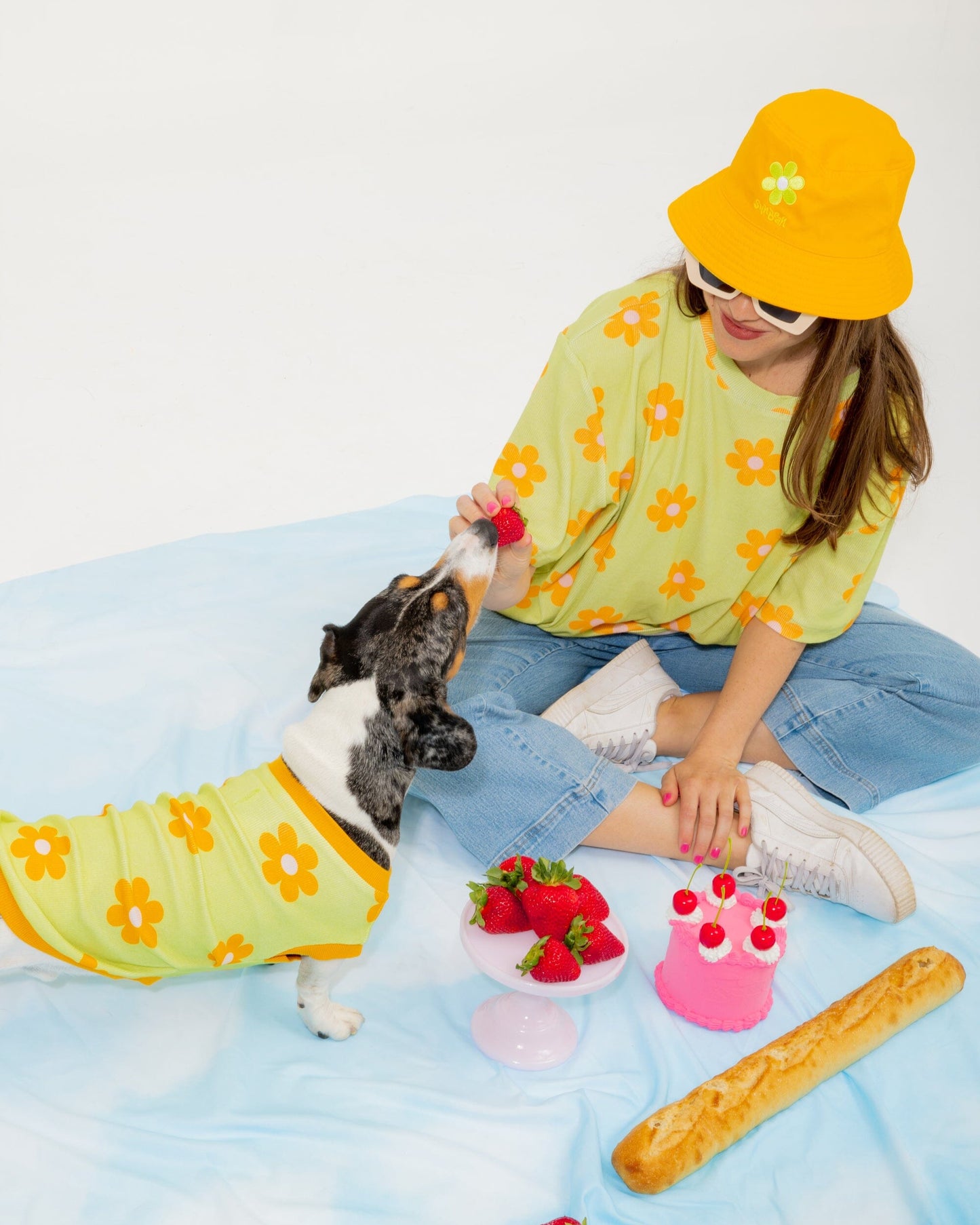 Flower Power Human Oversized T-shirt Sunbean 