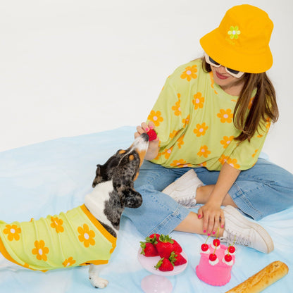 Flower Power Human Oversized T-shirt Sunbean 