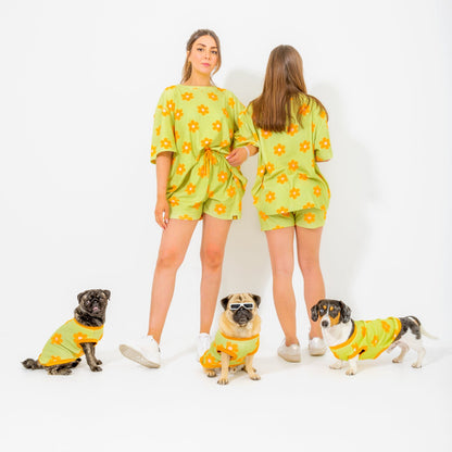 Flower Power Human Oversized T-shirt Sunbean 