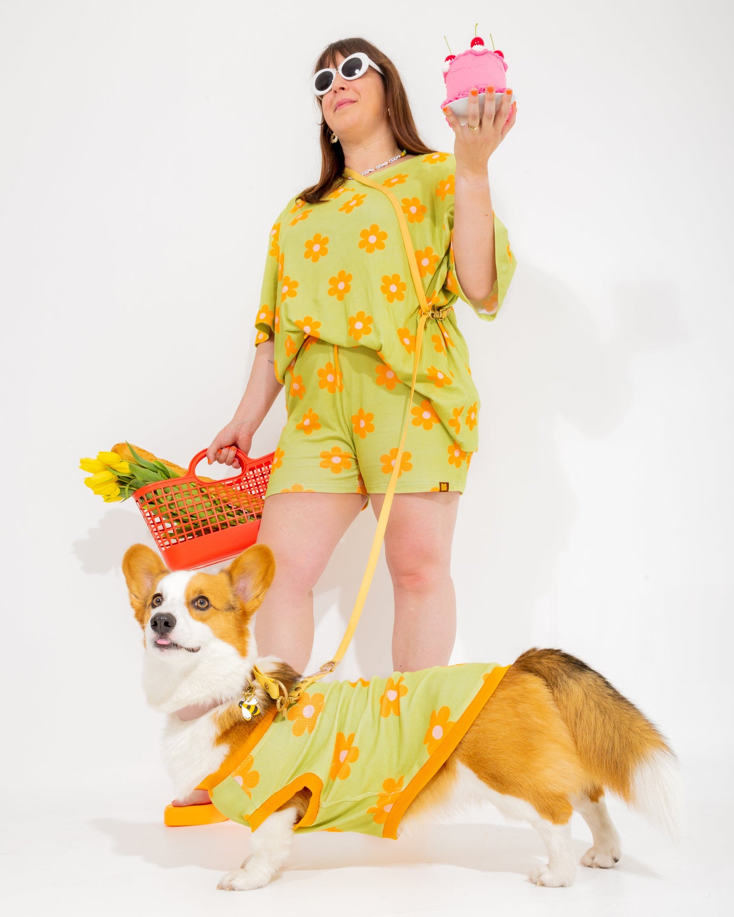 Flower Power Human Oversized T-shirt Sunbean 