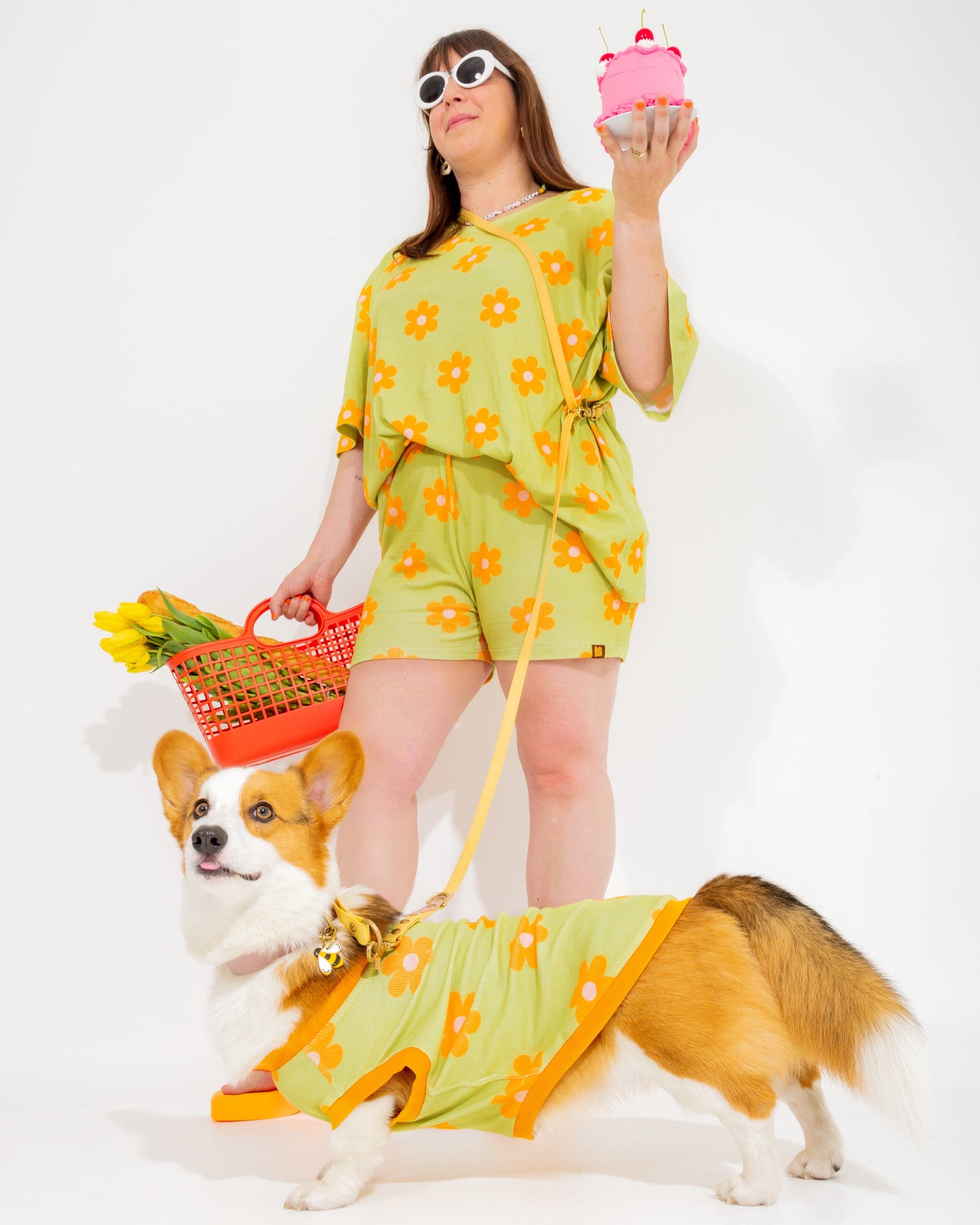 Flower Power Human Shorts Sunbean 