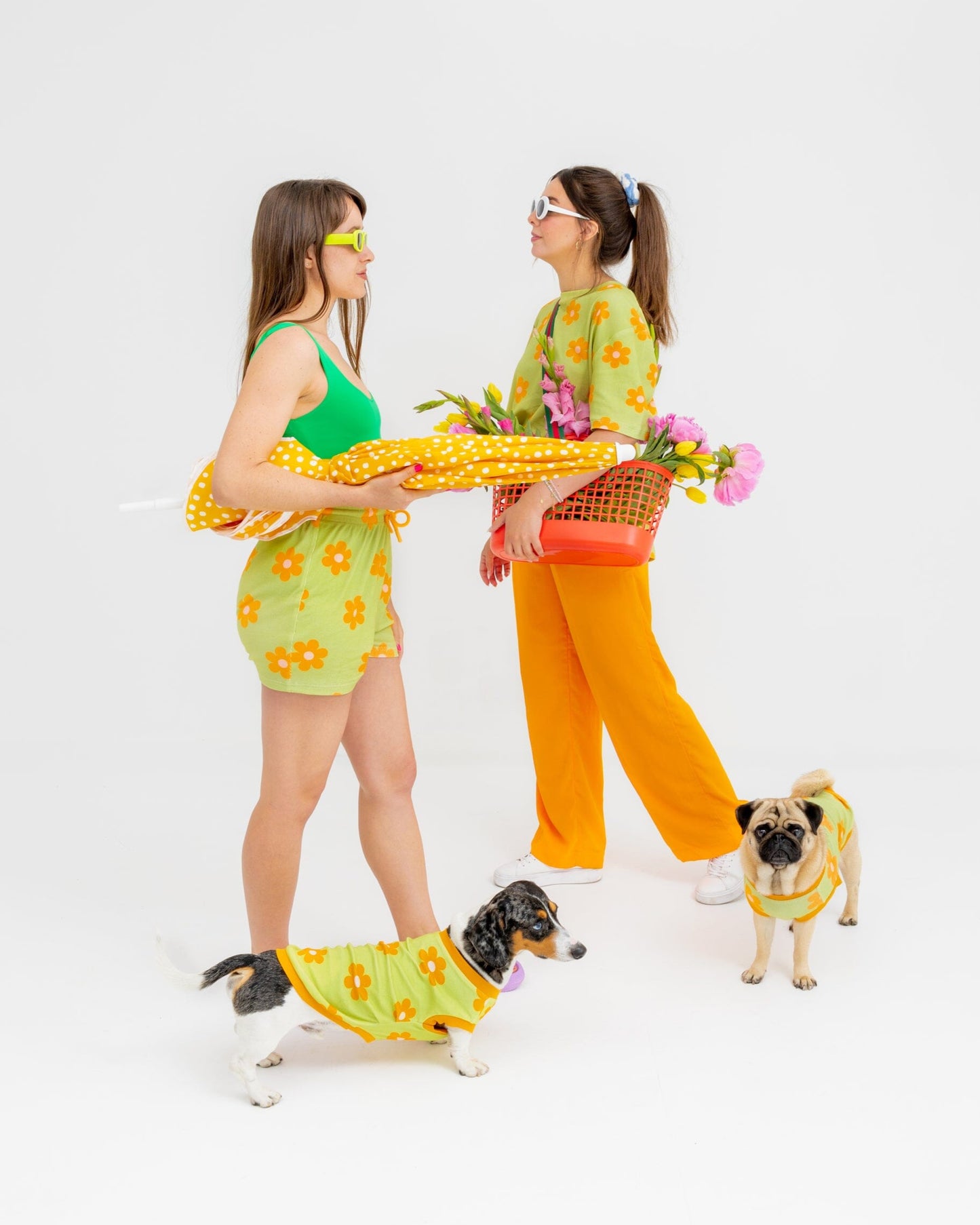 Flower Power Human Shorts Sunbean 