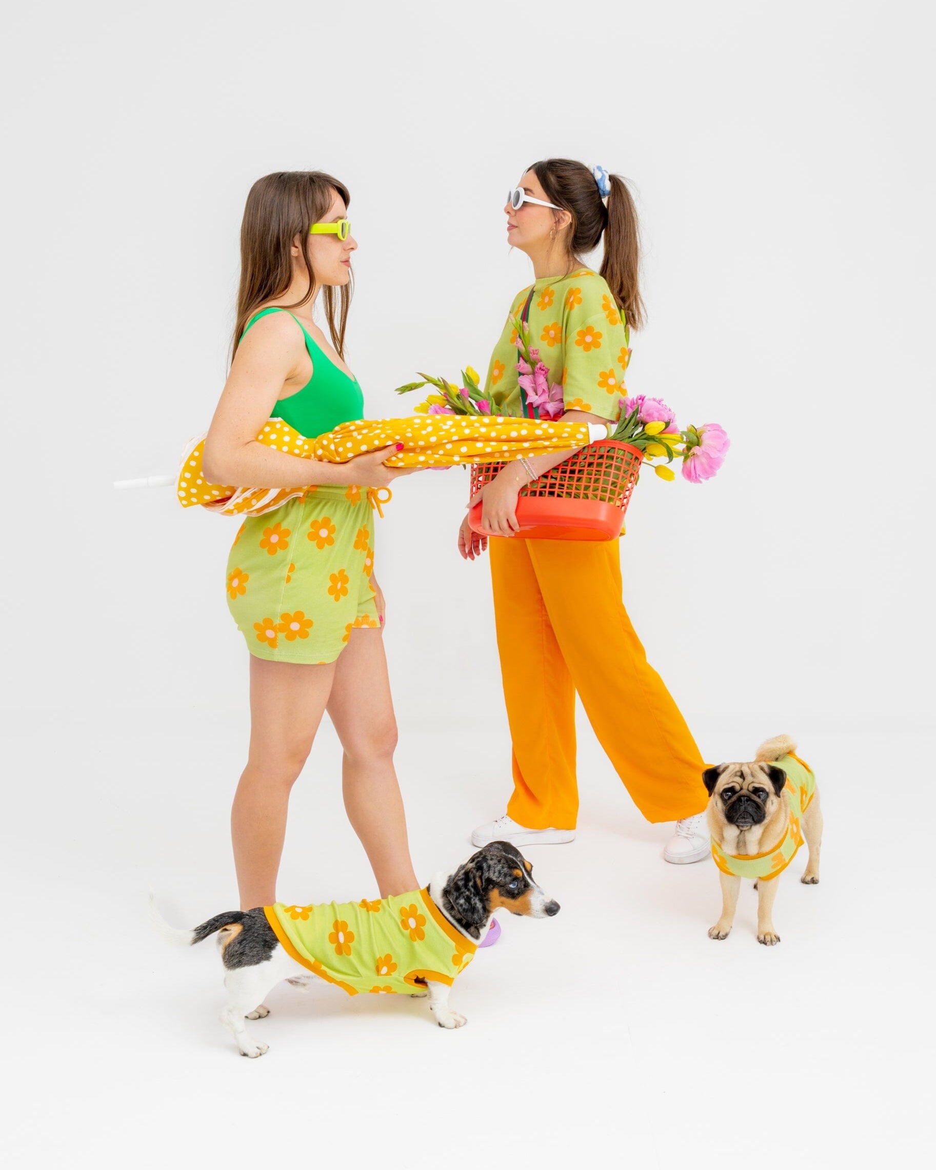 Flower Power Human Shorts Sunbean 
