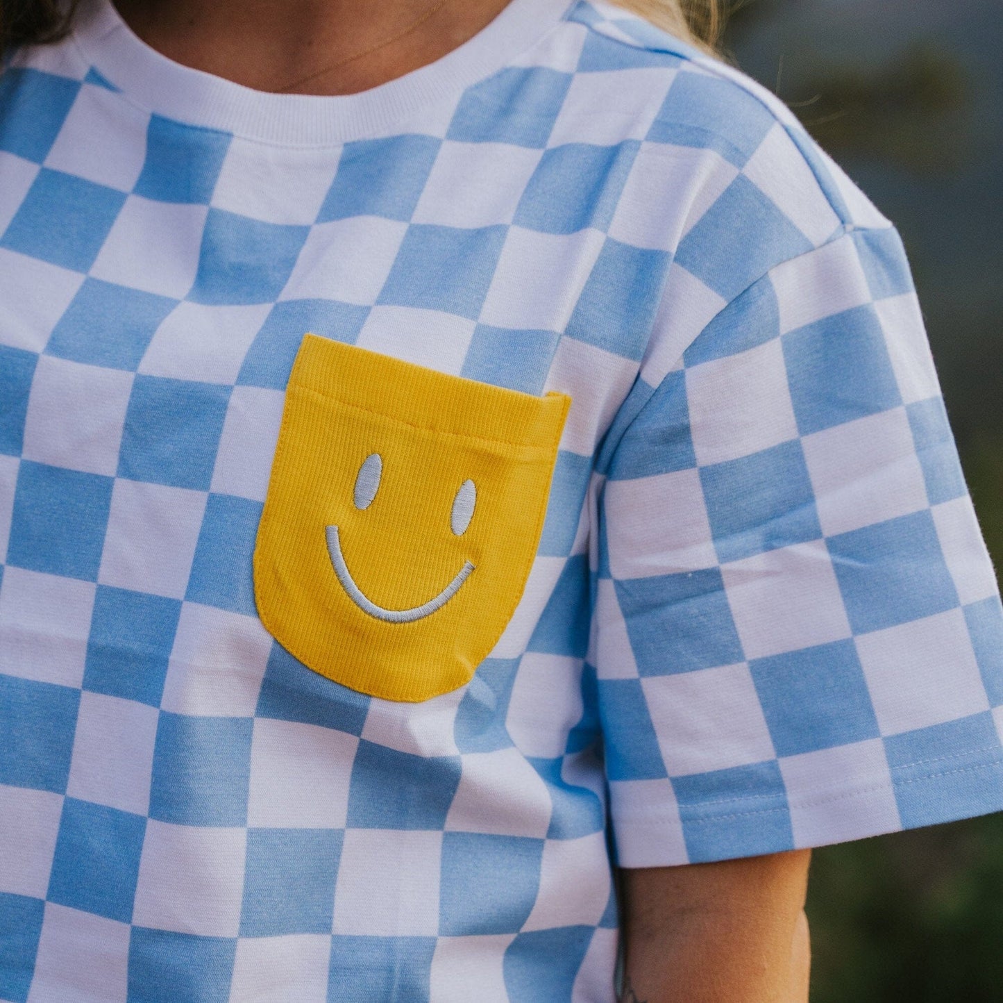 Human Oversized Cotton Smiley Tee Sunbean 