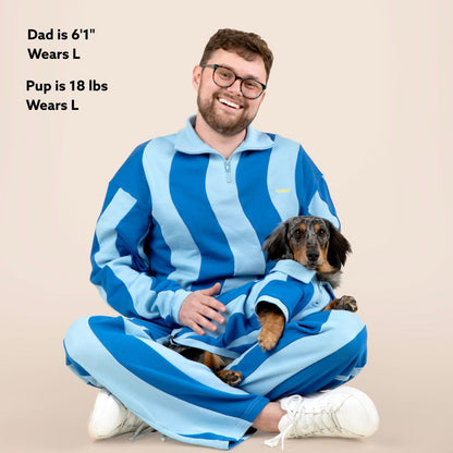*Pre Order* Ziggy Cotton Quarter Zip Dog and Dog Owner Matching Set Sunbean 