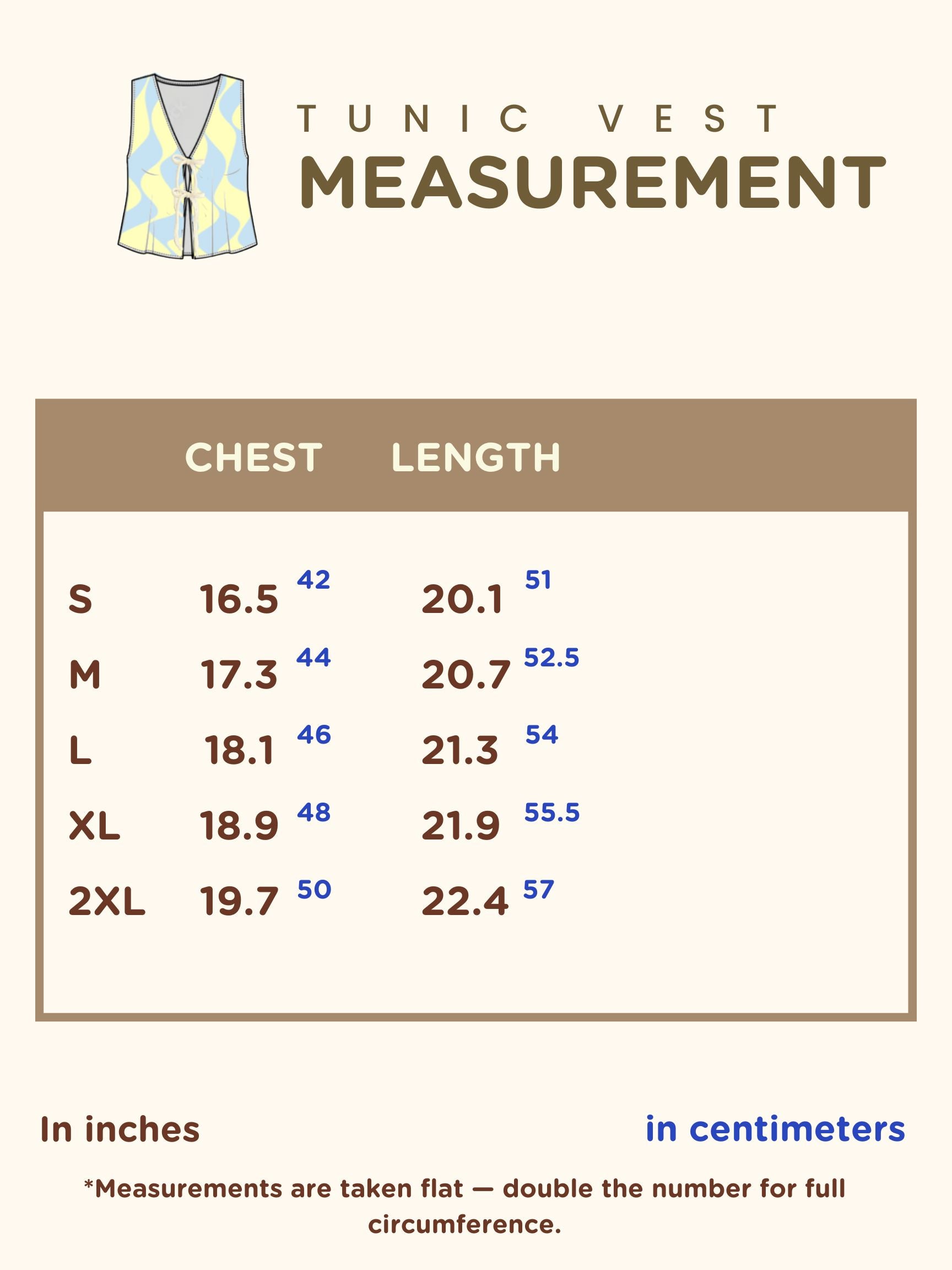 Seaside Swirl Human Cotton Knitted Tunic Vest with Tie Front Sunbean 