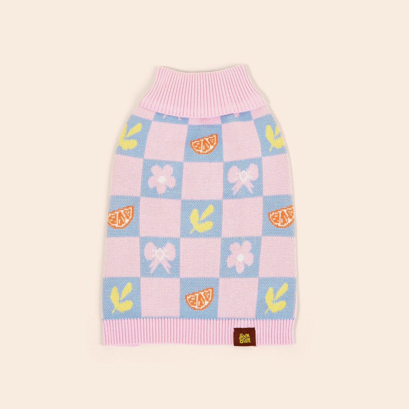 Shelly Cotton 2-Pieces Matching Sweater Set For Dog and Dog Mom Sunbean 