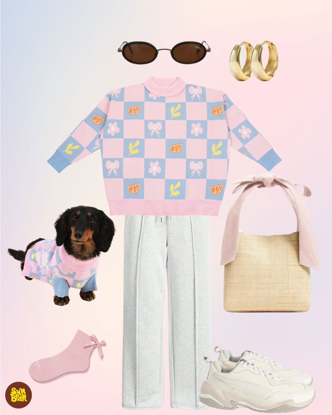 Shelly Oversized Cotton Human Sweater Sunbean 