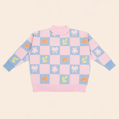 Shelly Oversized Cotton Human Sweater Sunbean 