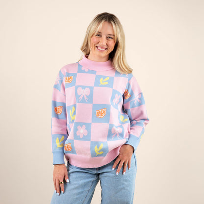 Shelly Oversized Cotton Human Sweater Sunbean 