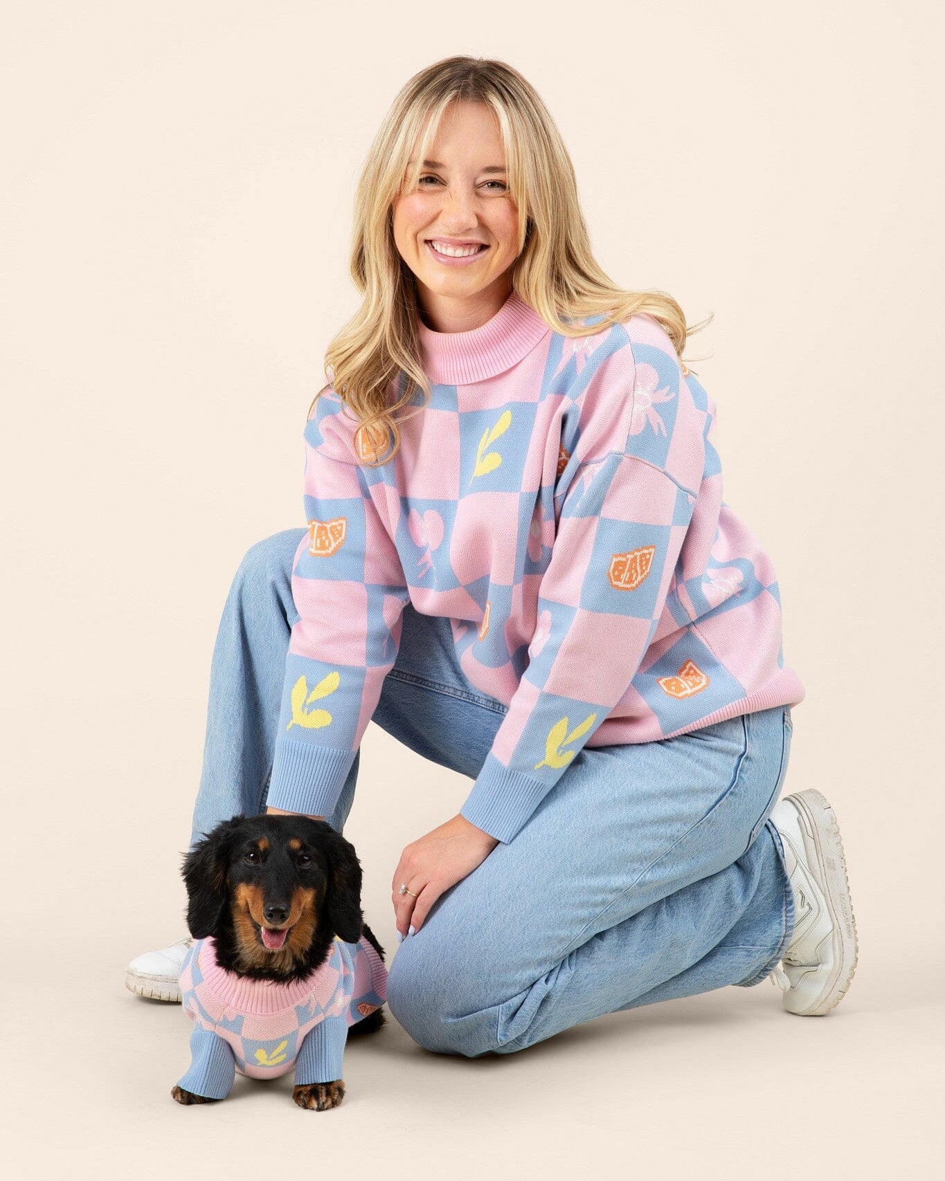 Shelly Oversized Cotton Human Sweater Sunbean 
