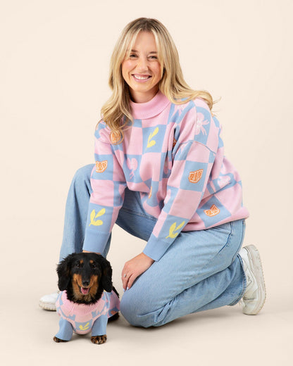 Shelly Oversized Cotton Human Sweater Sunbean 
