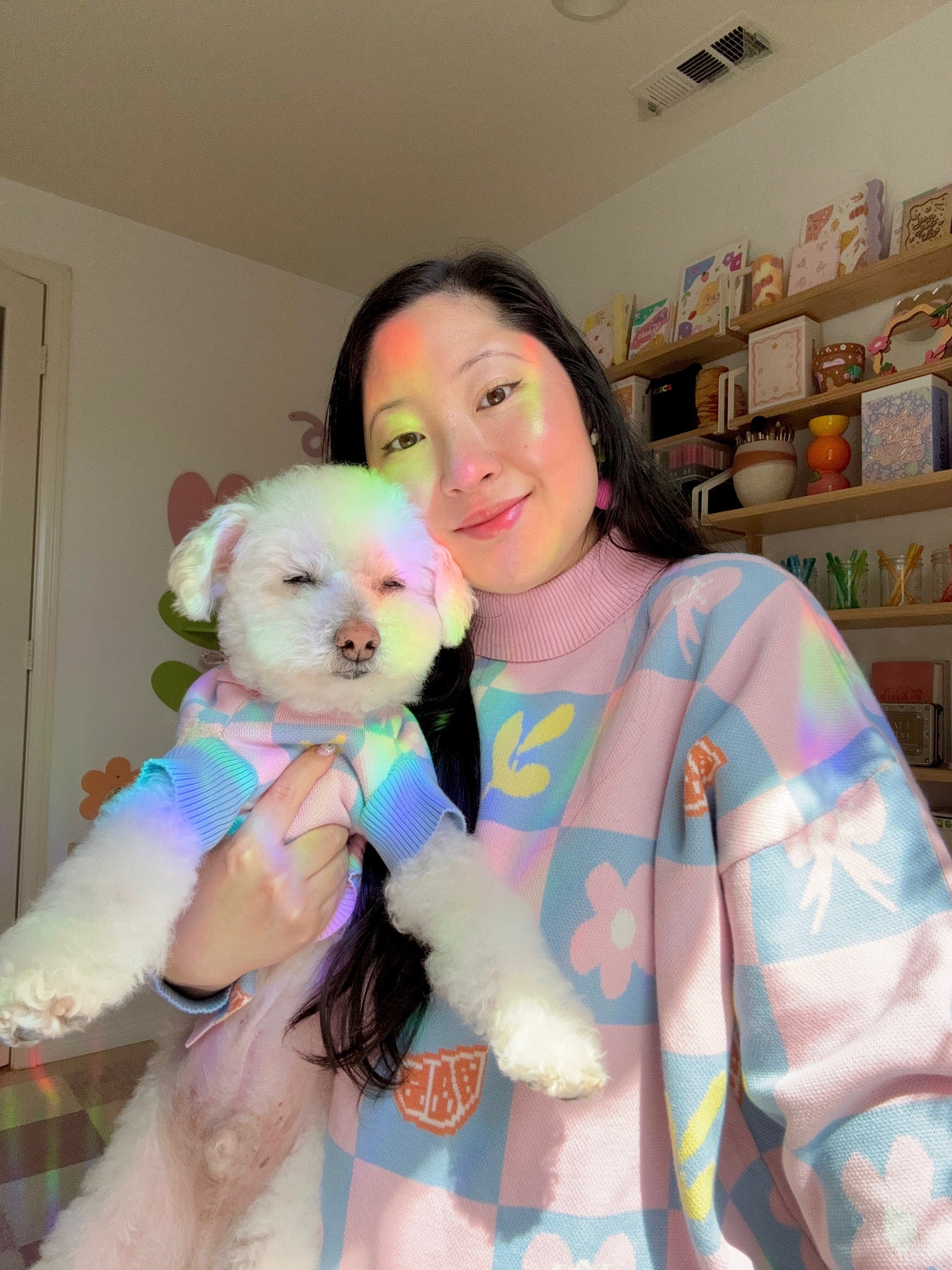 Shelly Oversized Cotton Human Sweater Sunbean 