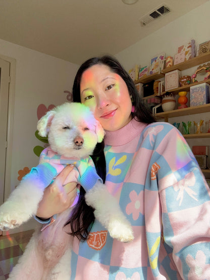 Shelly Oversized Cotton Human Sweater Sunbean 