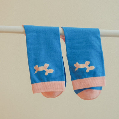 The Weens Human Crew Socks Sunbean Blue 