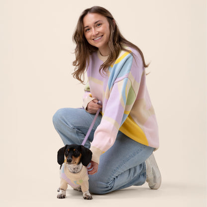 Wavy 100% Cotton 2-Piece Matching Sweater For Pet and Pet Owner Sunbean 
