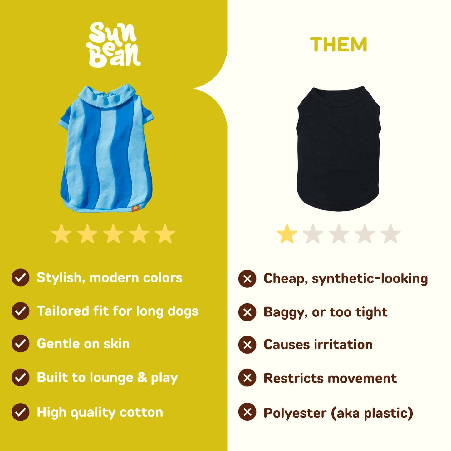 Ziggy Cotton Dog Quarter-Zip Pullover Sunbean 