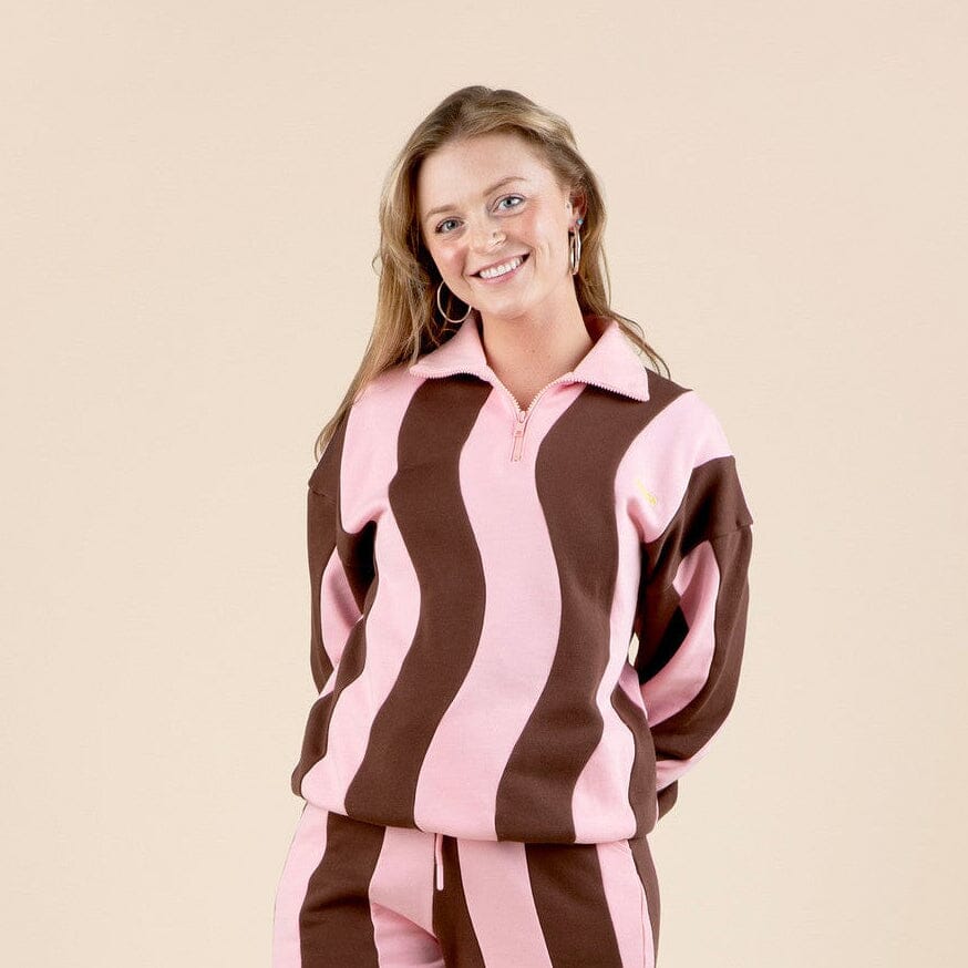 Ziggy Cotton Human Quarter-Zip Sweatshirt Sunbean 