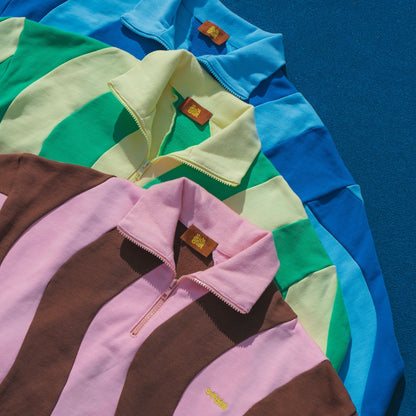 Ziggy Cotton Human Quarter-Zip Sweatshirt Sunbean 