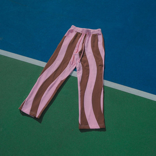 Ziggy Cotton Human Sweatpants Sunbean S Peony + Espresso 