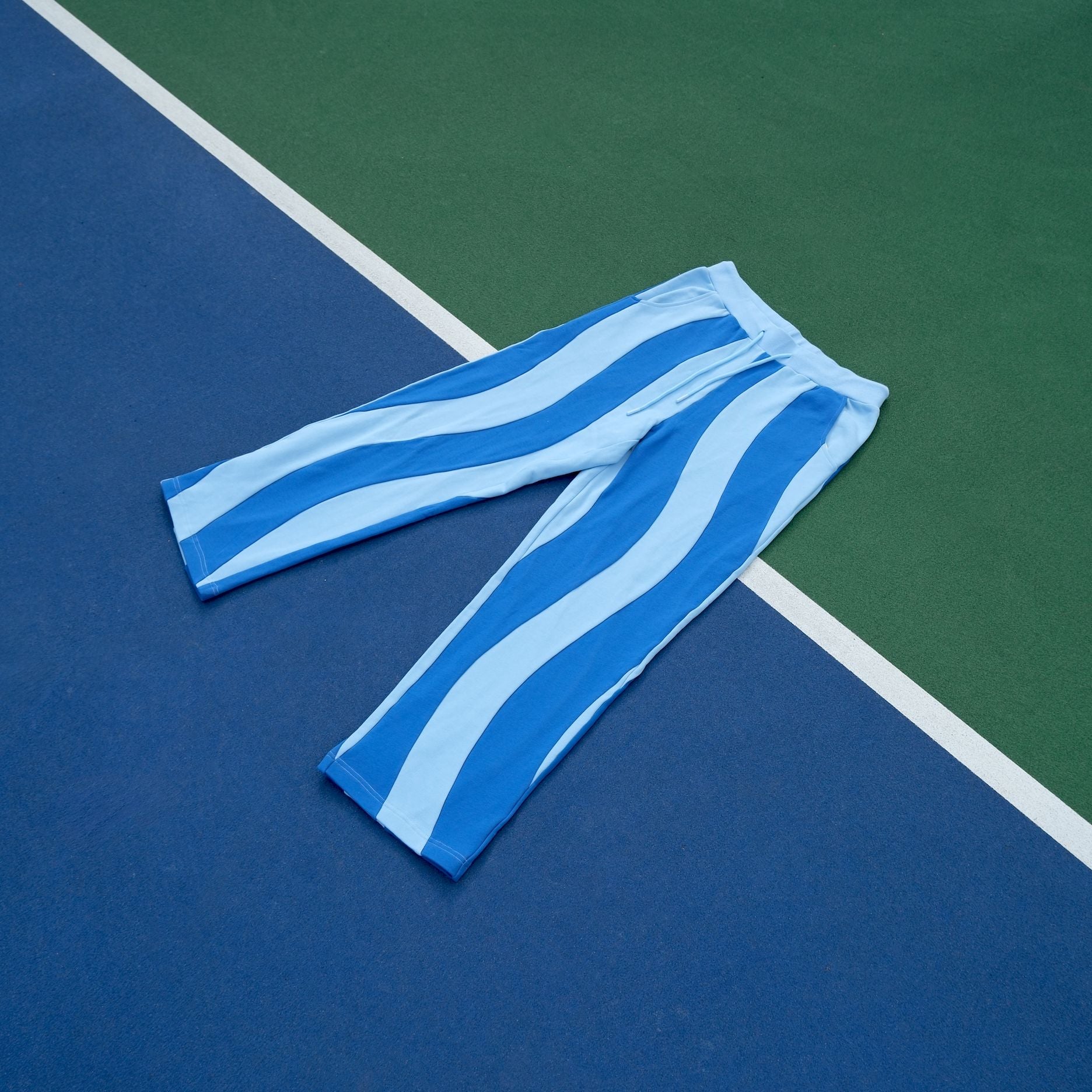 Ziggy Cotton Human Sweatpants Sunbean S Steel Blue + Navy 